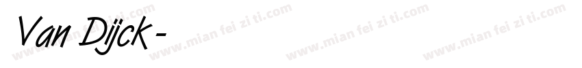 Van Dijck字体转换